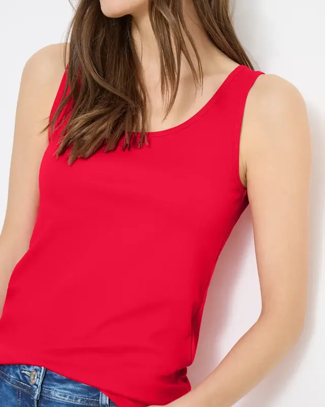 Cecil Basic Top Linda - Glazed Apple Red