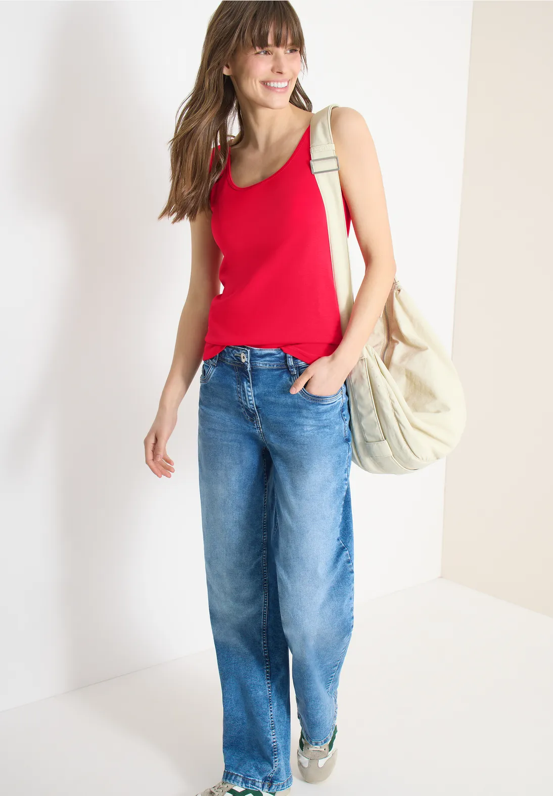 Cecil Basic Top Linda - Glazed Apple Red