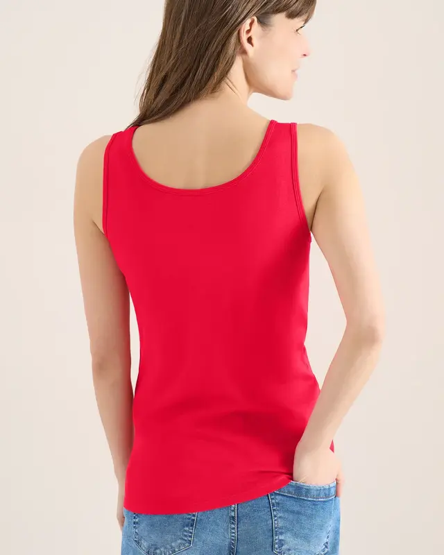 Cecil Basic Top Linda - Glazed Apple Red