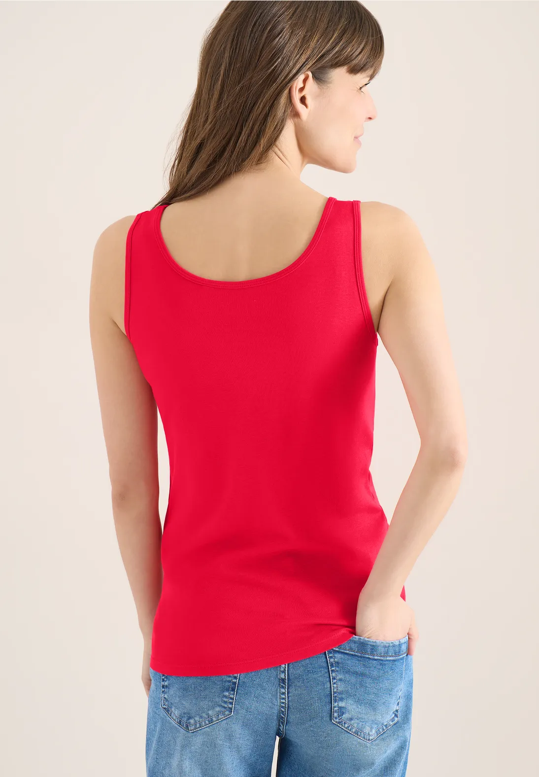 Cecil Basic Top Linda - Glazed Apple Red