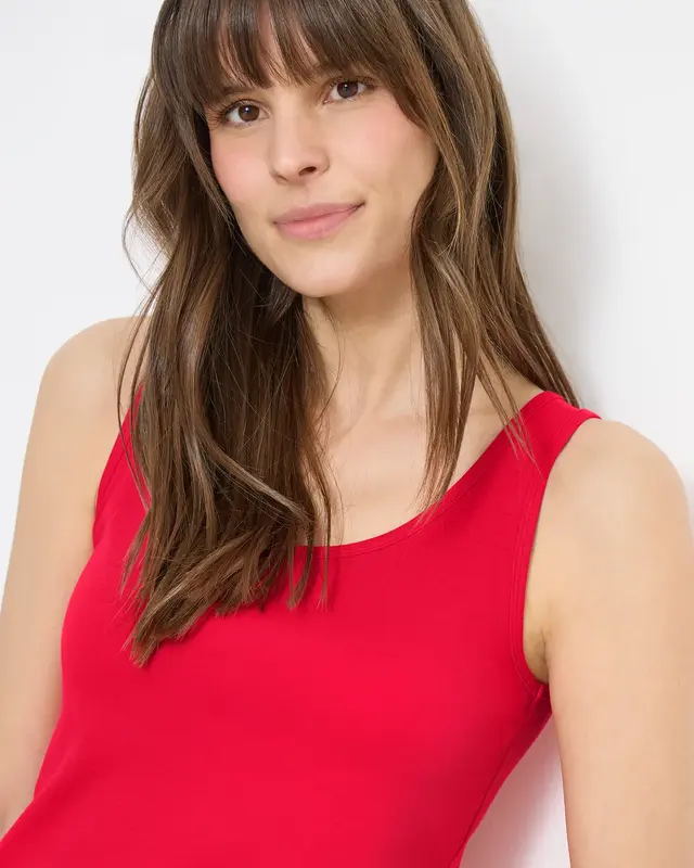 Cecil Basic Top Linda - Glazed Apple Red