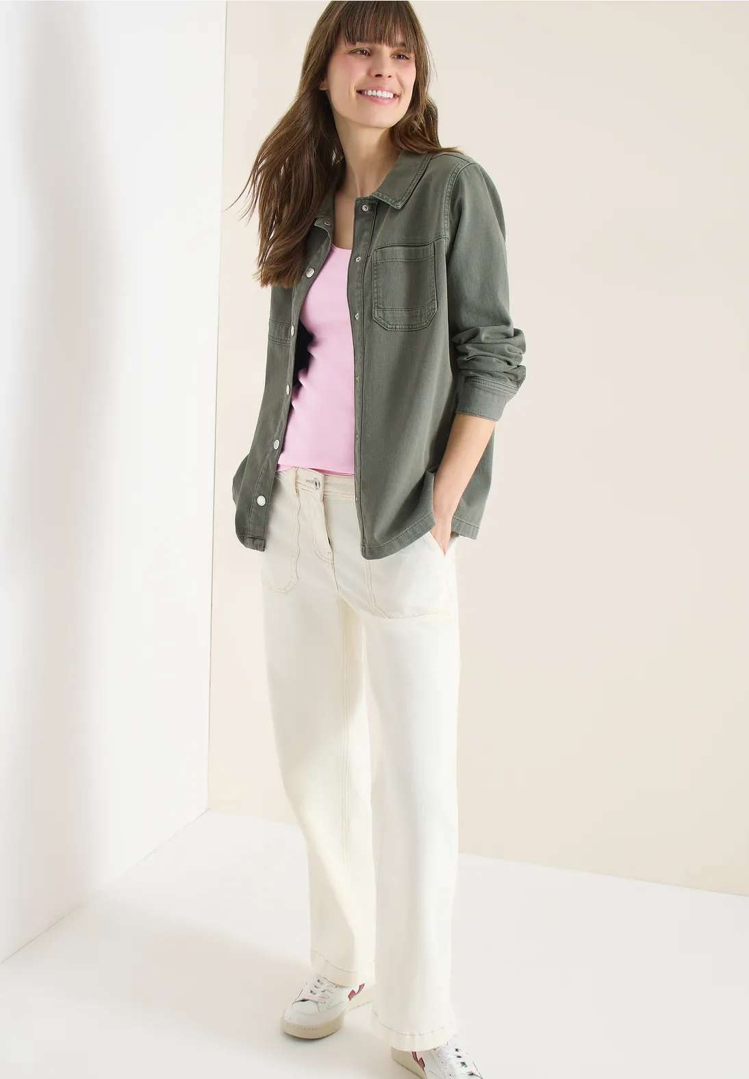 Cecil Basic Top Linda - Light Blush Rose