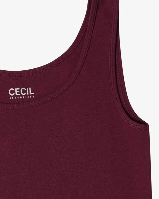 Cecil Basic Top Linda - Sweet Grape Red