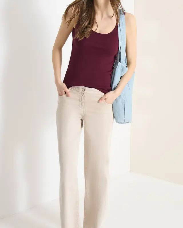 Cecil Basic Top Linda - Sweet Grape Red