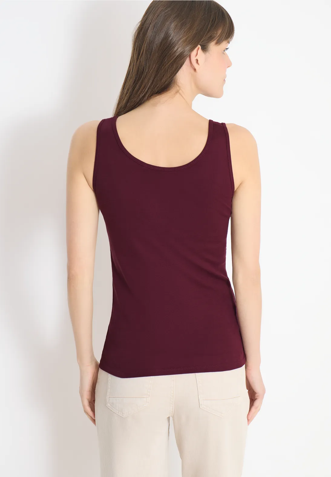 Cecil Basic Top Linda - Sweet Grape Red