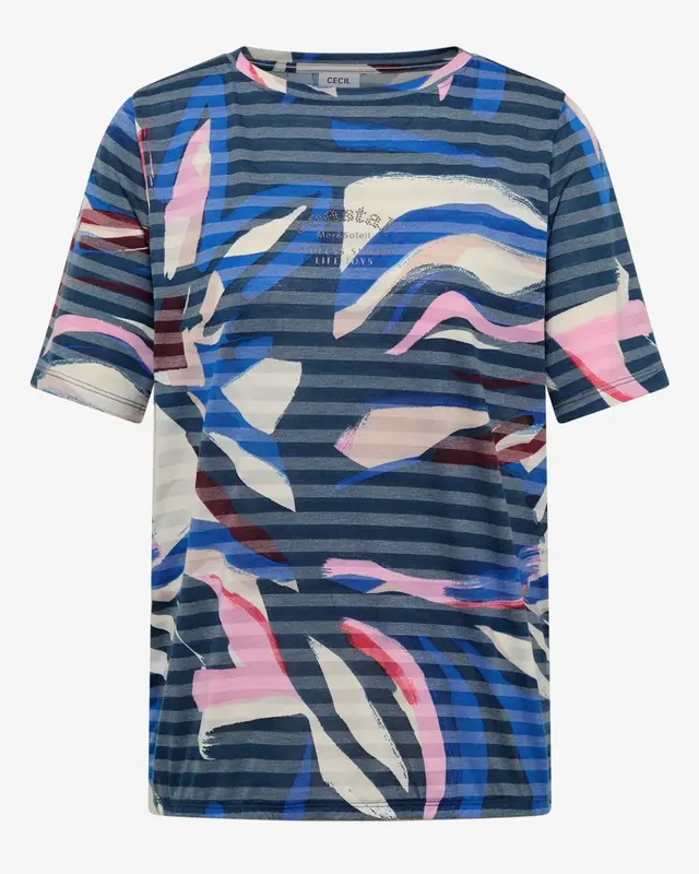 Cecil Burn-Out Shirt - Universal Blue