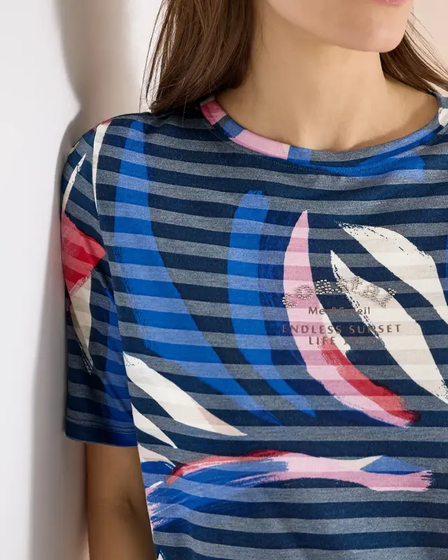 Cecil Burn-Out Shirt - Universal Blue