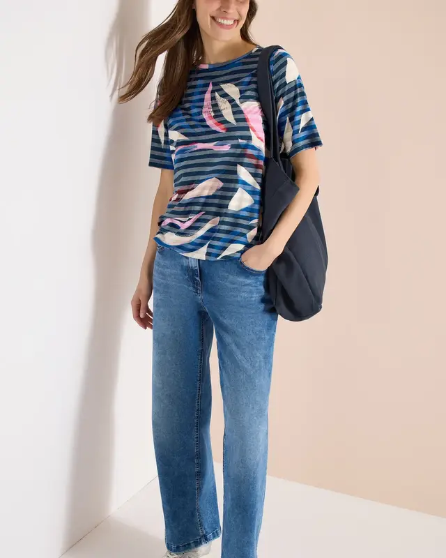 Cecil Burn-Out Shirt - Universal Blue