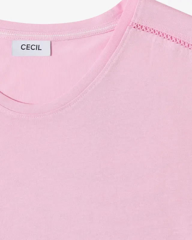 Cecil V-Neck Shirt - Light Blush Rose