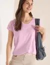 Cecil V-Neck Shirt - Light Blush Rose
