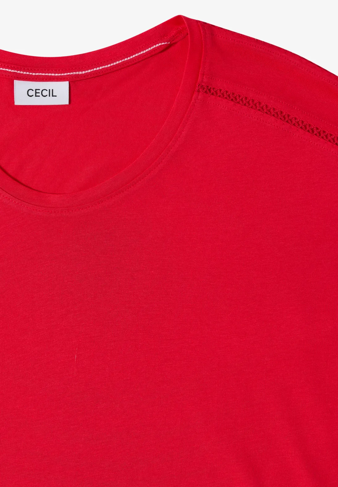Cecil V-hals Shirt - Glazed Apple Red