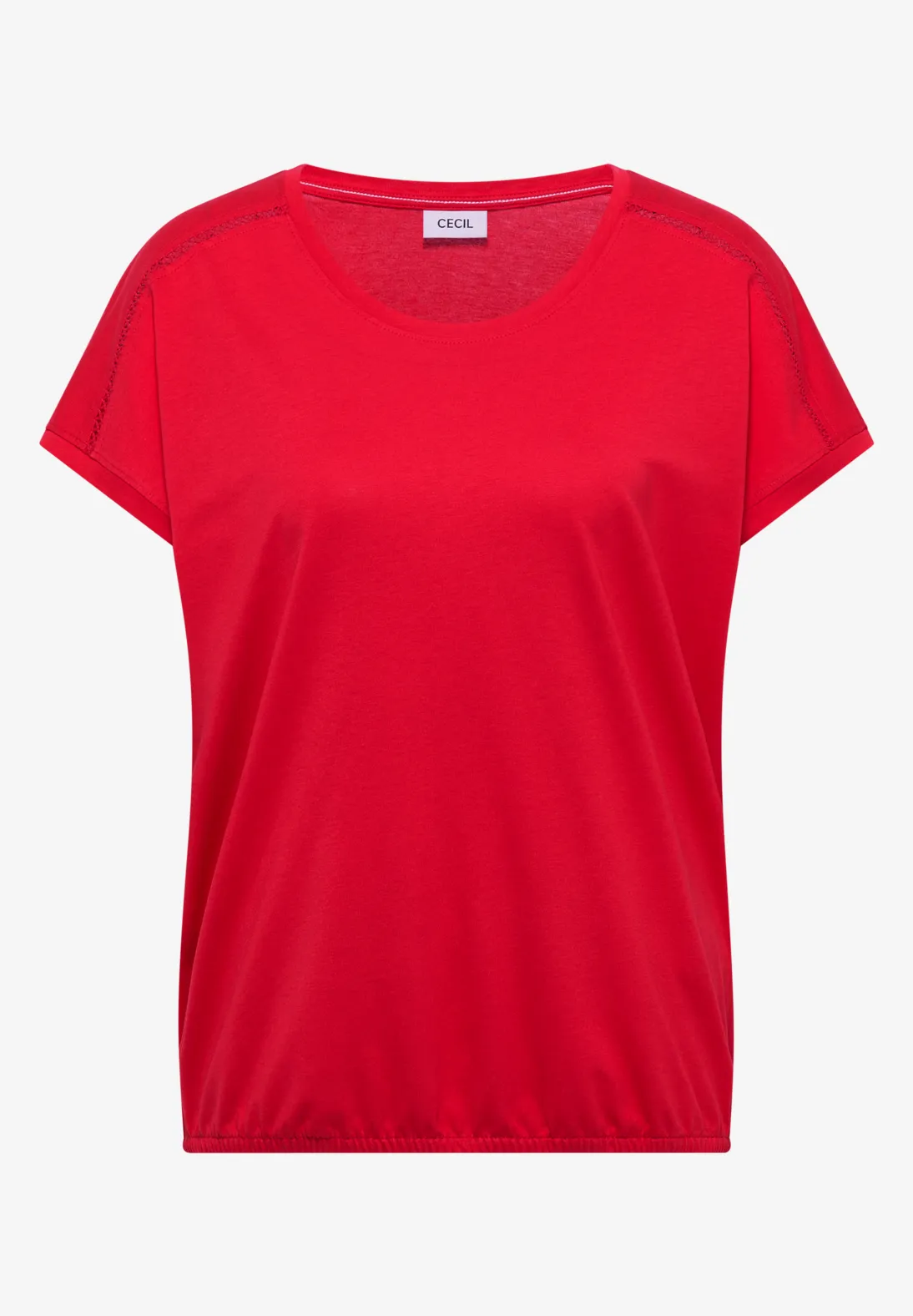 Cecil V-Neck Shirt - Glazed Apple Red