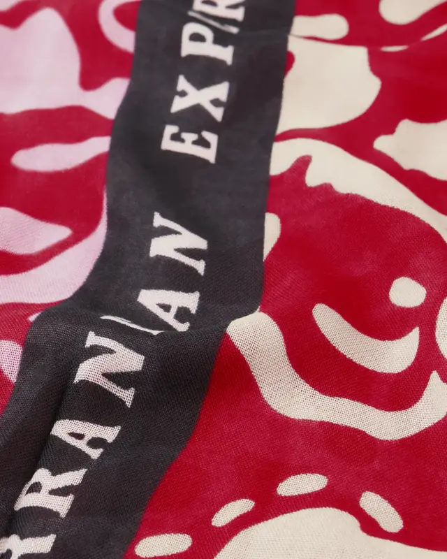 Street One Modal Scarf Floral Print - Salsa Red