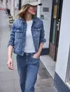 Street One Studio Denim Jacke Backprint - Medium Blue Wash