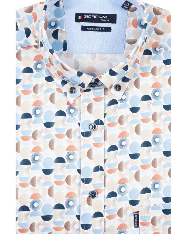 Giordano Shirt with Print - Red