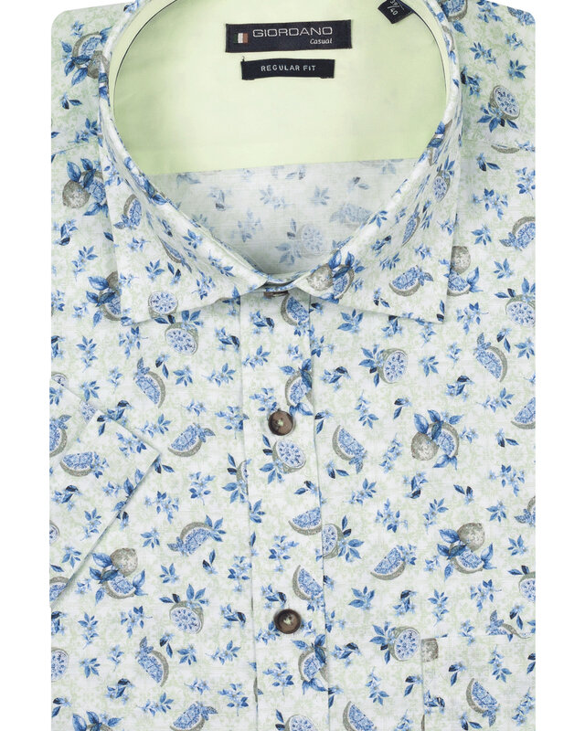 Giordano Print Hemd Trento - Green