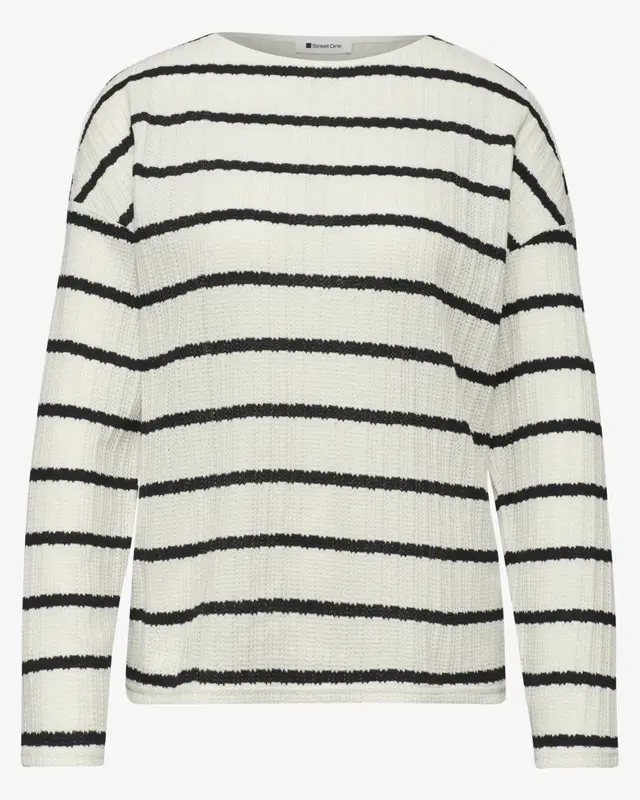 Street One Shirt Knit Look - Shadowed Navy