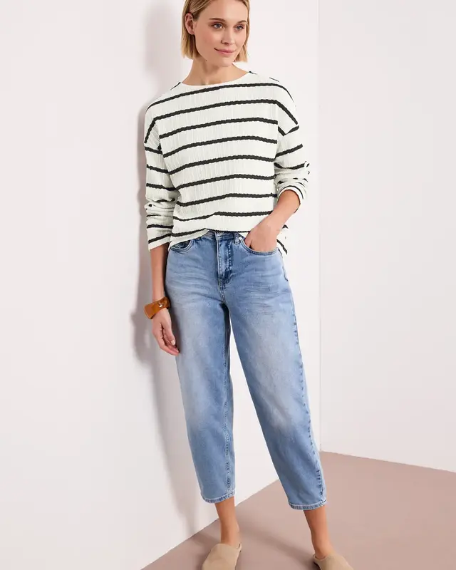 Street One Shirt Strick Optik - Shadowed Navy