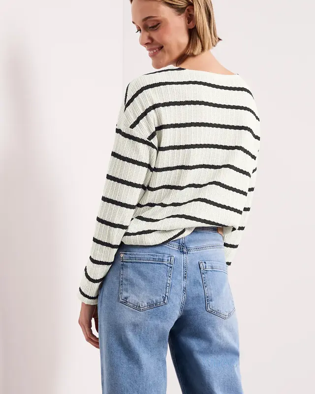 Street One Shirt Gebreide Look - Shadowed Navy