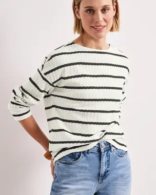 Street One Shirt Gebreide Look - Shadowed Navy