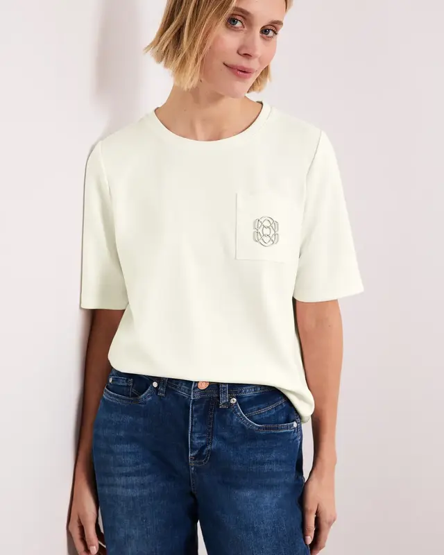 Street One Shirt Decoratief Detail - Off White