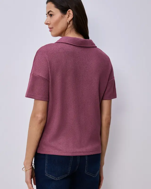 Street One Effen Polo - Dark Clouded Blush