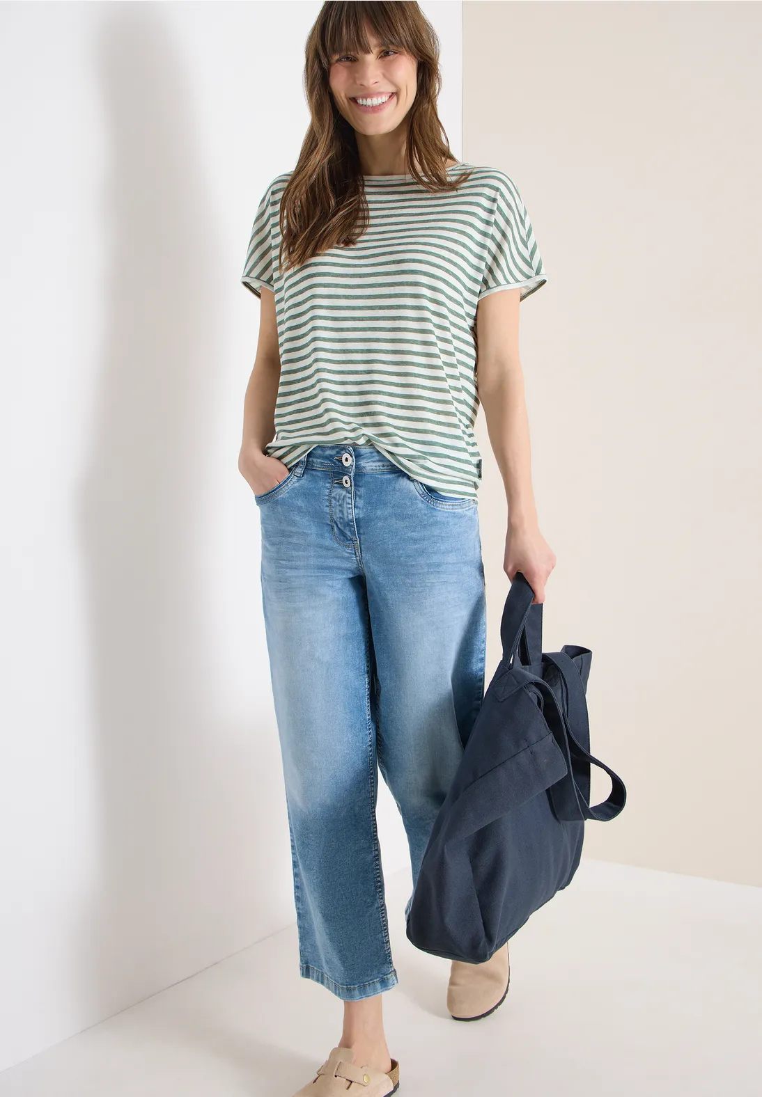 Cecil Streifen Shirt - Just Khaki