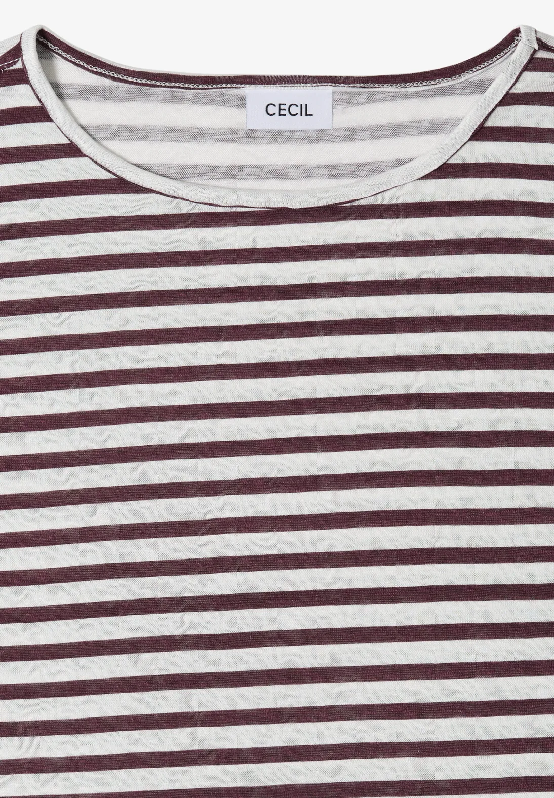 Cecil Strepen Shirt - Rich Burgundy