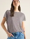 Cecil Striped Shirt - Rich Burgundy