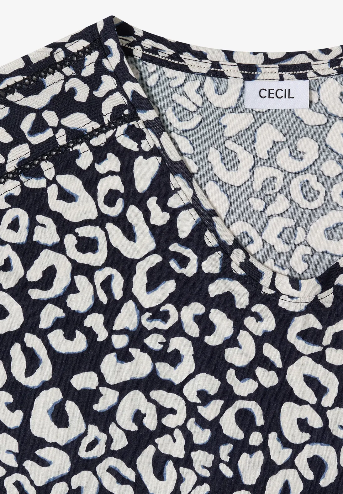 Cecil Shirt with Leo Print - Urban Dark Blue