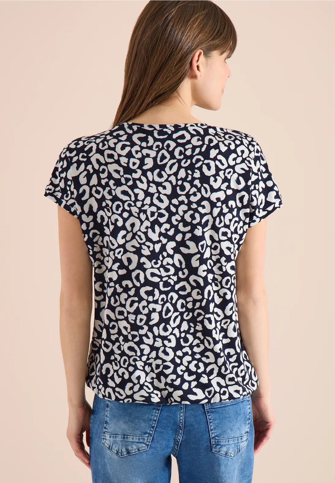 Cecil Shirt with Leo Print - Urban Dark Blue