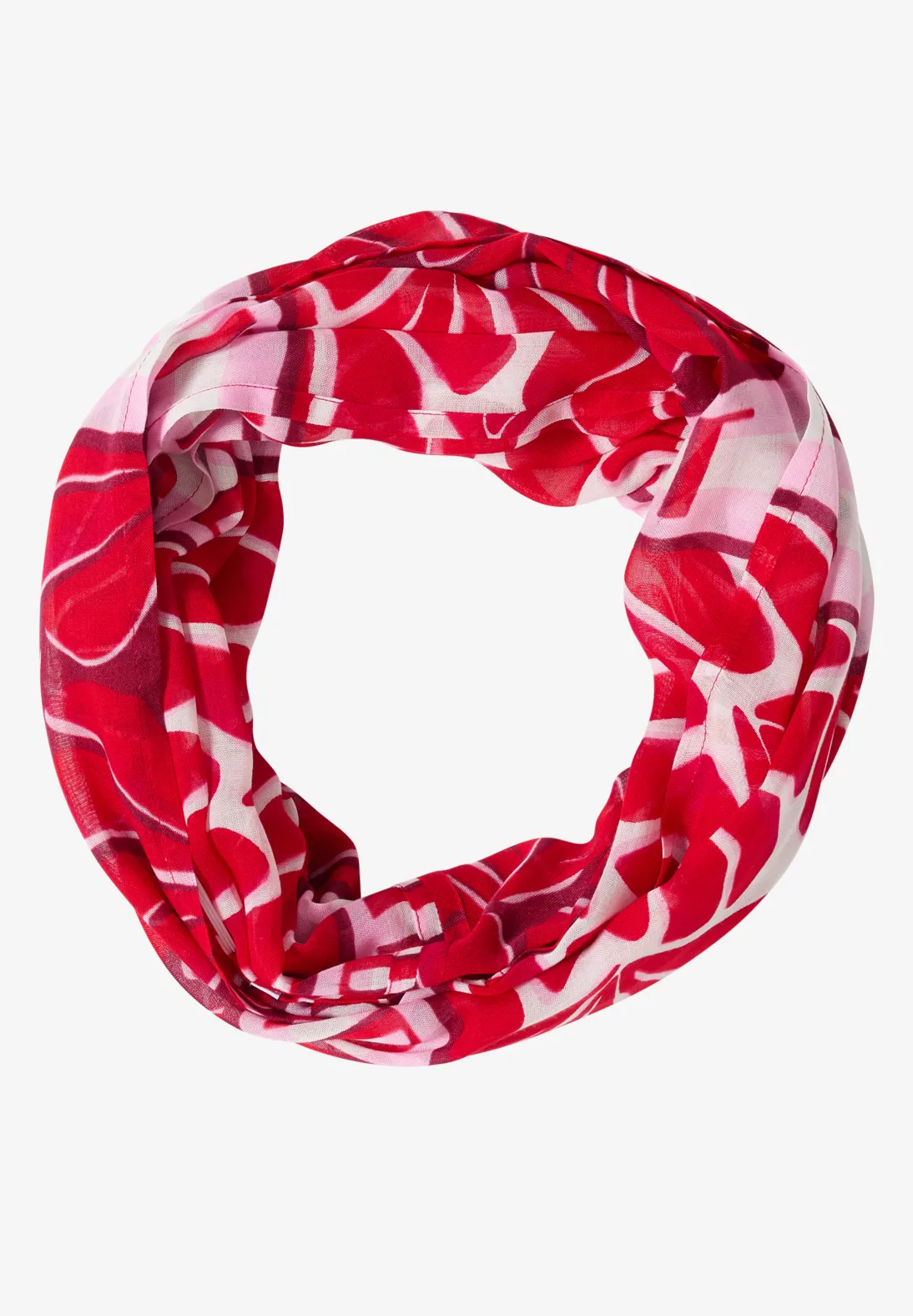 Cecil Lus Sjaal met Print - Glazed Apple Red