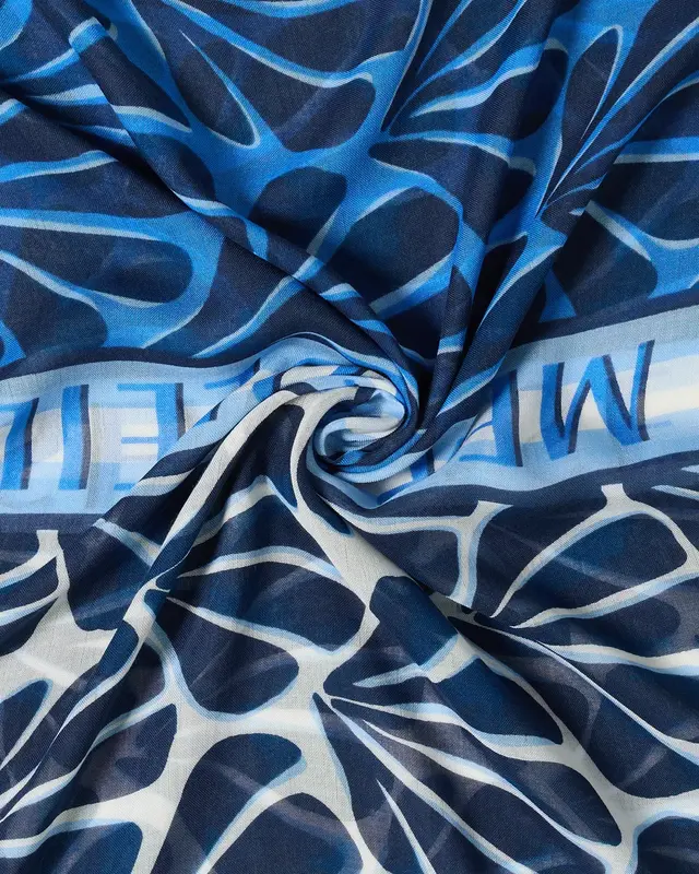 Cecil Schal mit Print - Universal Blue