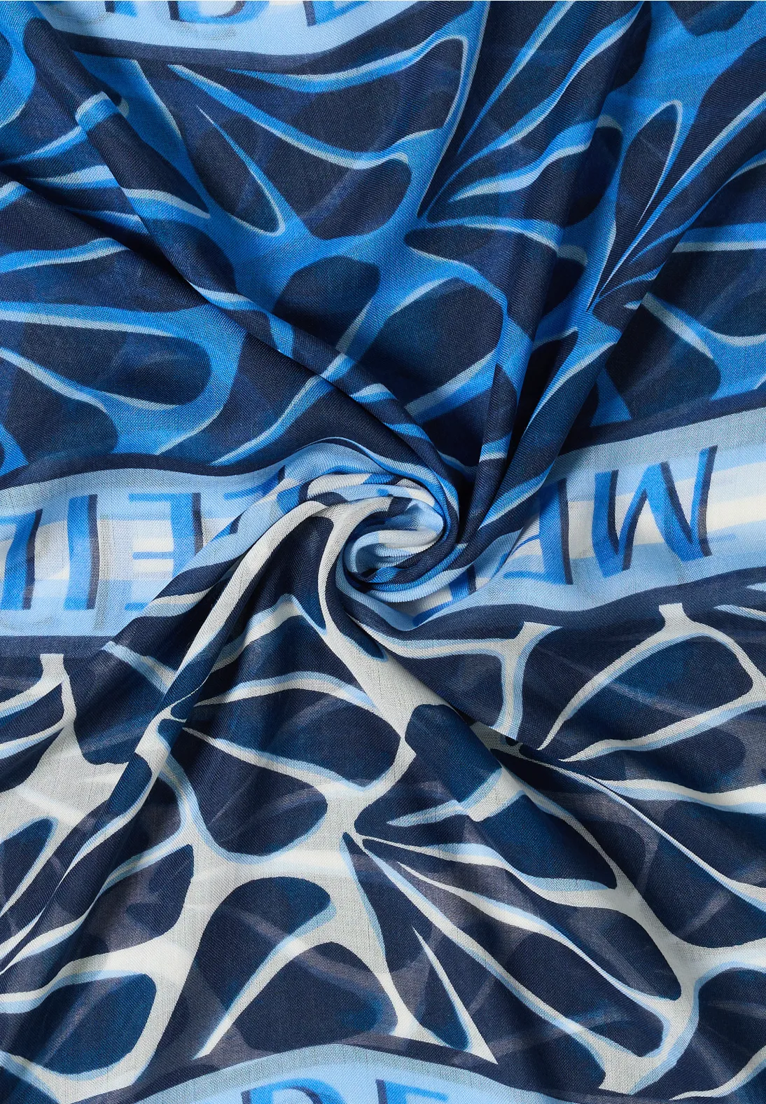 Cecil Schal mit Print - Universal Blue