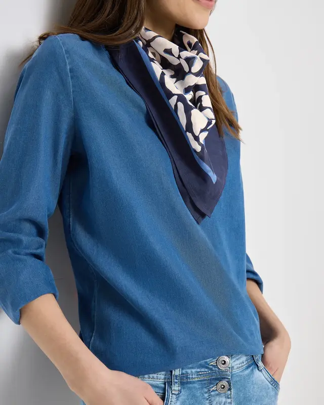 Cecil Bandana with Leo Pattern - Urban Dark Blue