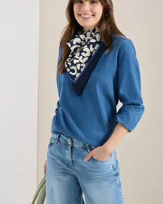 Cecil Bandana with Leo Pattern - Urban Dark Blue