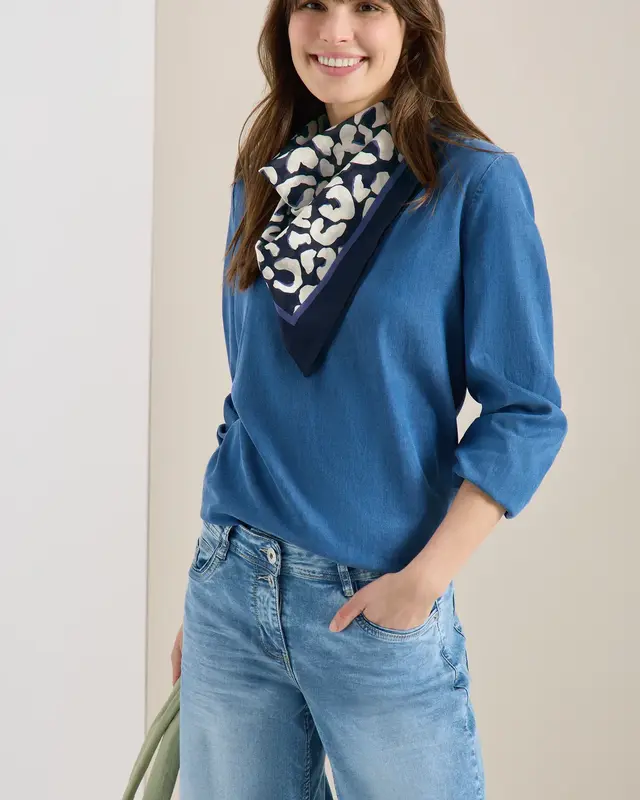 Cecil Bandana mit Leo Muster - Urban Dark Blue
