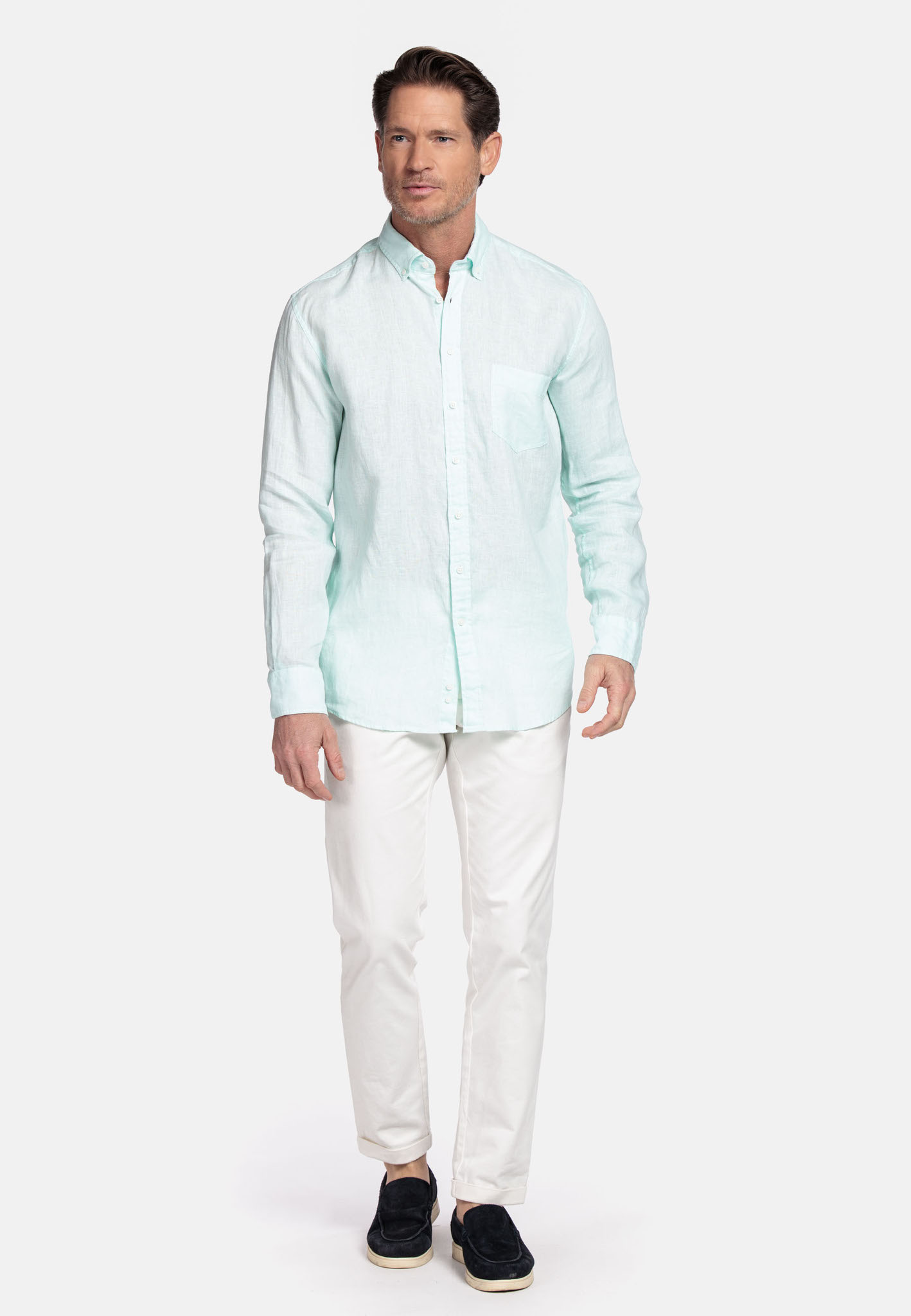 Giordano Linen Shirt - Skyway