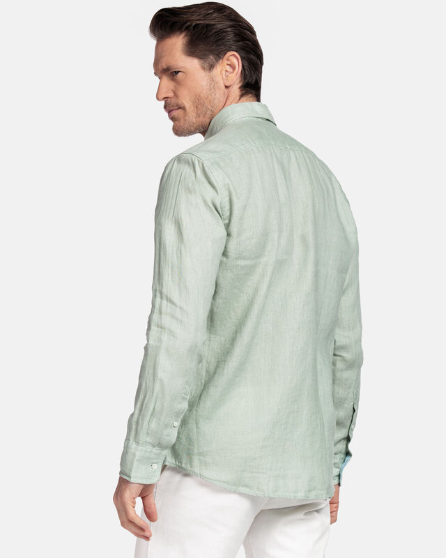 Giordano Linnen Overhemd - Green