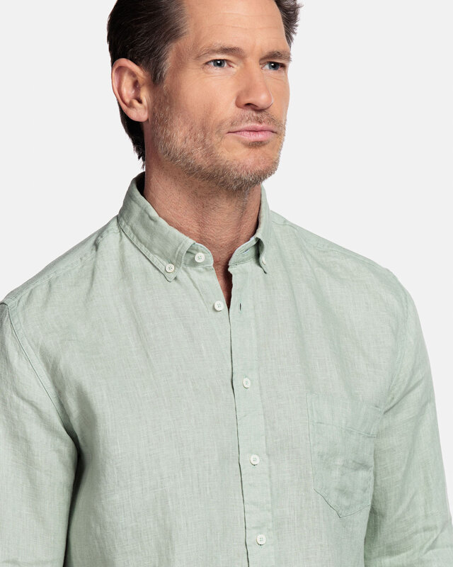 Giordano Leinen Hemd - Green