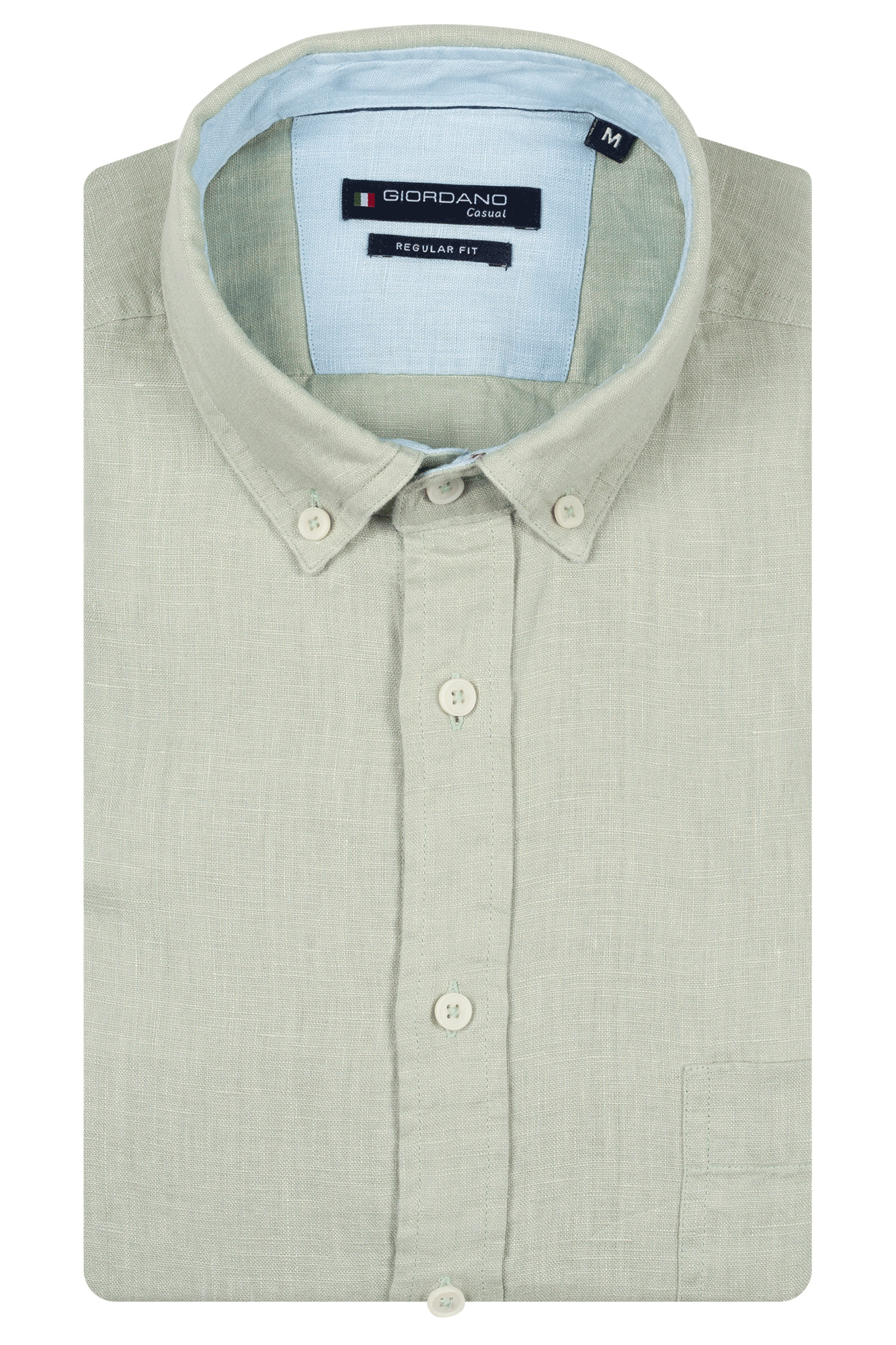 Giordano Leinen Hemd - Green