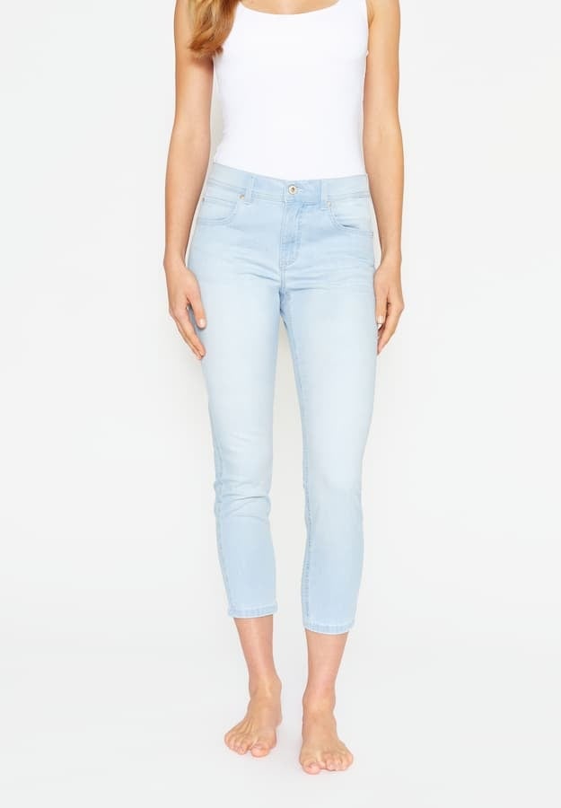 Angels Jeanswear Ankle Jeans Ornella - Bleached Blue Used