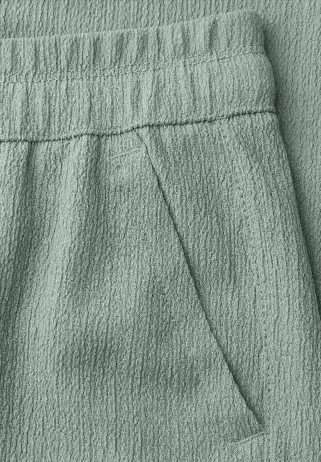 Street One High Waist Pants - Dark Mint Green