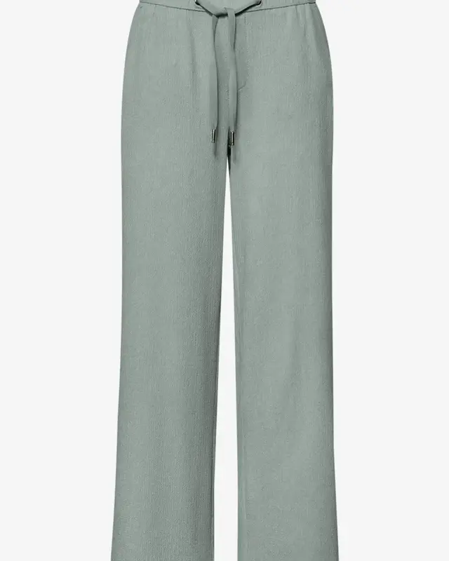 Street One High Waist Pants - Dark Mint Green
