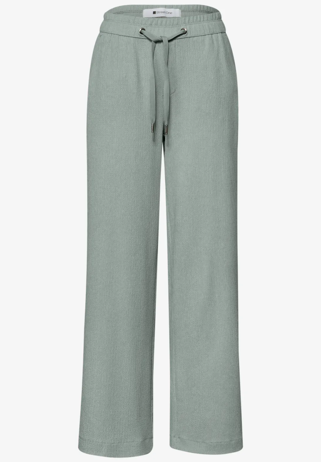 Street One High Waist Broek - Dark Mint Green