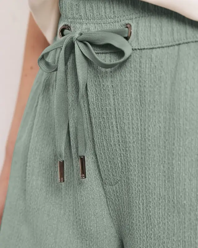 Street One High Waist Hose - Dark Mint Green