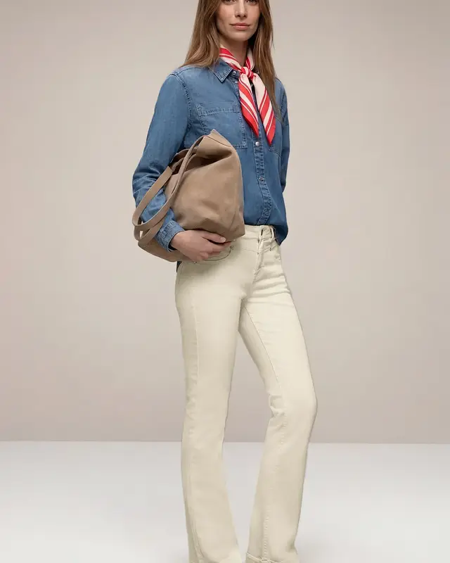 Street One Bootcut Jeans Blaire - Ecru Washed