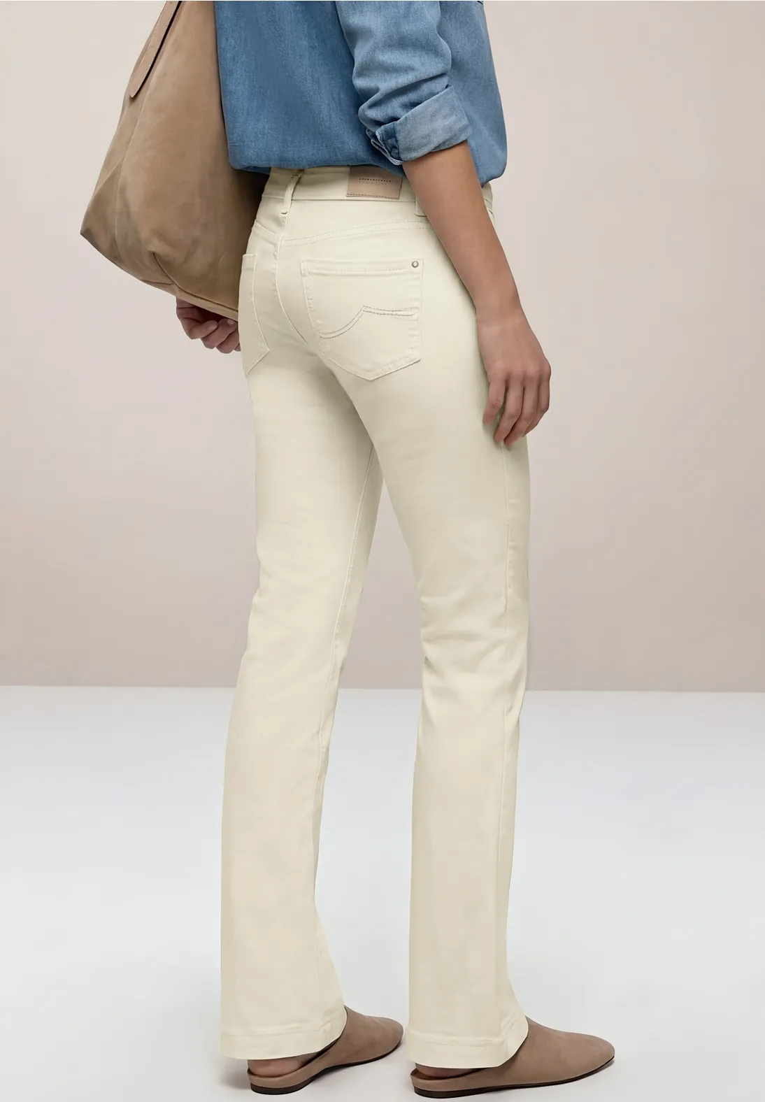 Street One Bootcut Jeans Blaire - Ecru Washed