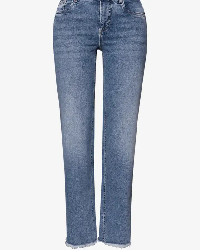 Street One Studio Straight Leg Jeans - Medium Blue Authentic Wash