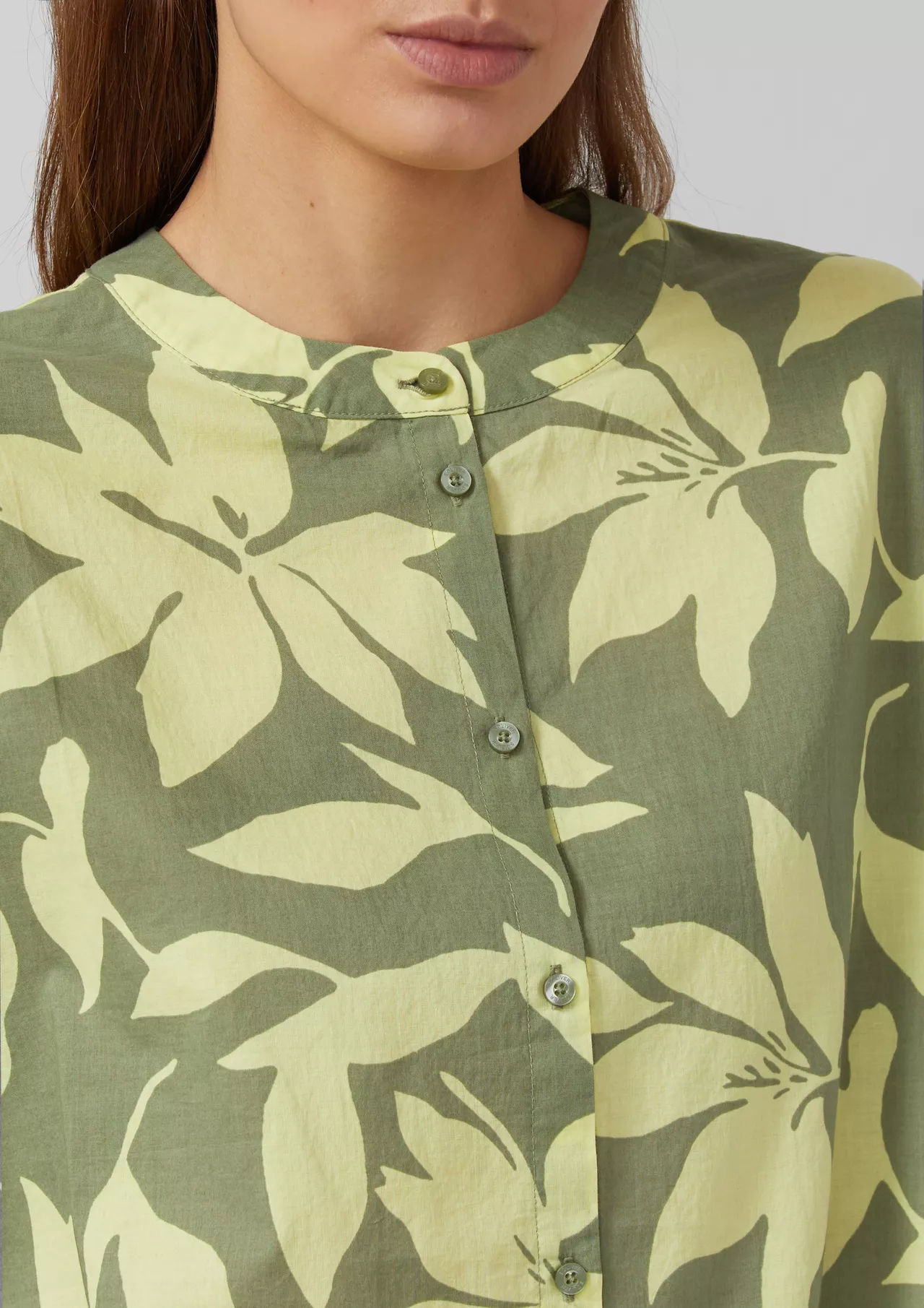 S. Oliver Blouse Vleermuis Mouw - Olive Green